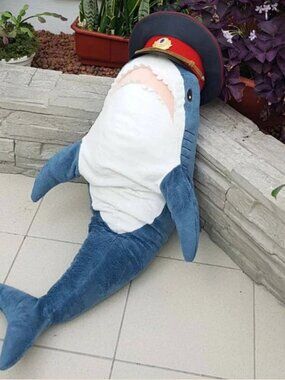 New BLÅHAJ 903.735.90/90373590 Stuffed Animal Soft toy Plush shark 39 ¼ " BLAHAJ